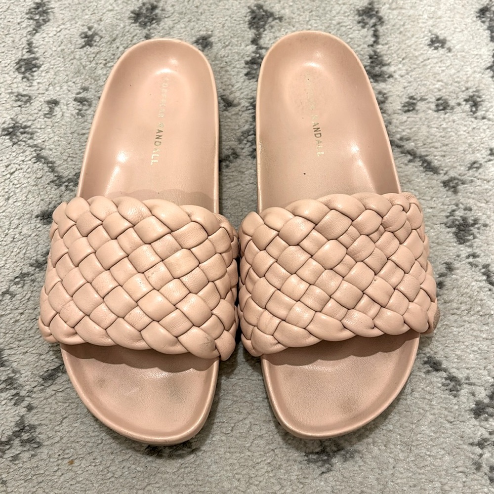 Loeffler Randall Sonnie Woven Slide Sandal (Ballet)